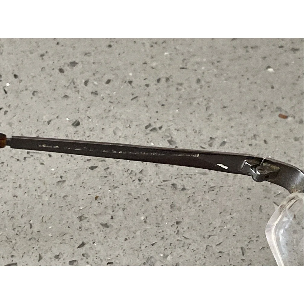Caravelle By Bulova Ghent Eyeglasses Frames ONLY Dark Gunmetal Brown 50-19-140